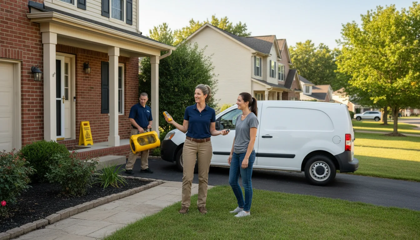 Residential water damage restoration in Lupton, AZ